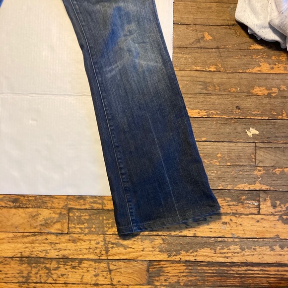 NWOT 7 for all Mankind Flare Jeans with Blue stripe size 29 - Picture 7 of 10